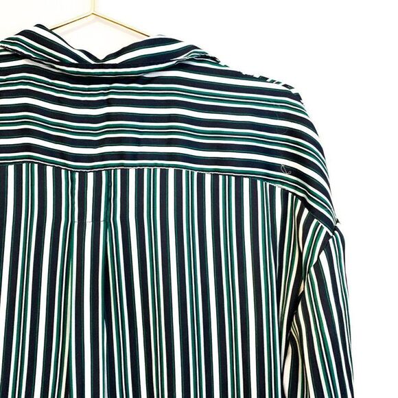 Free People Mad About You Blue Green Striped Top - Picture 9 of 10